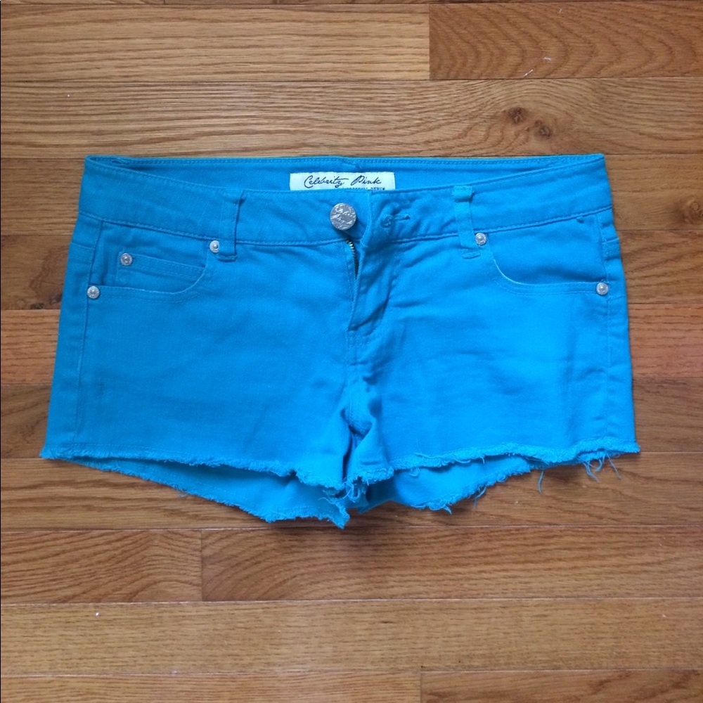 Celebrity Pink Teal Shorts Size 7 (Juniors)