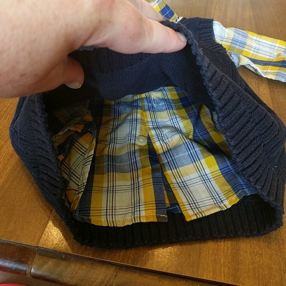 Nautica shirt and sweater vest, 12 M - Picture 4 of 4