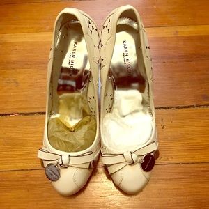 Karen Millen cream high heels