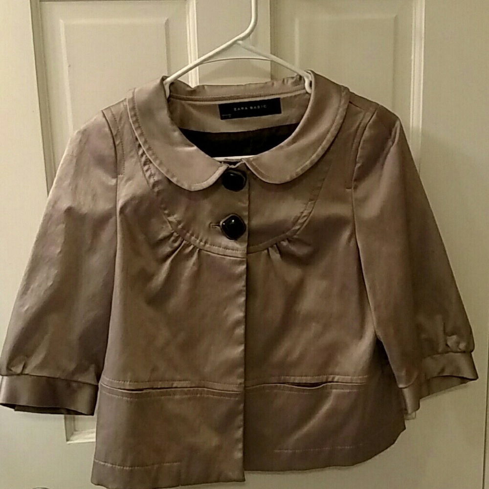 Zara Basic Metallic Jacket - Picture 2 of 3