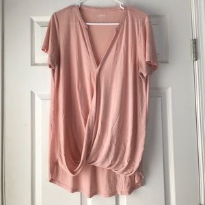 Peach New York And Company Shirt