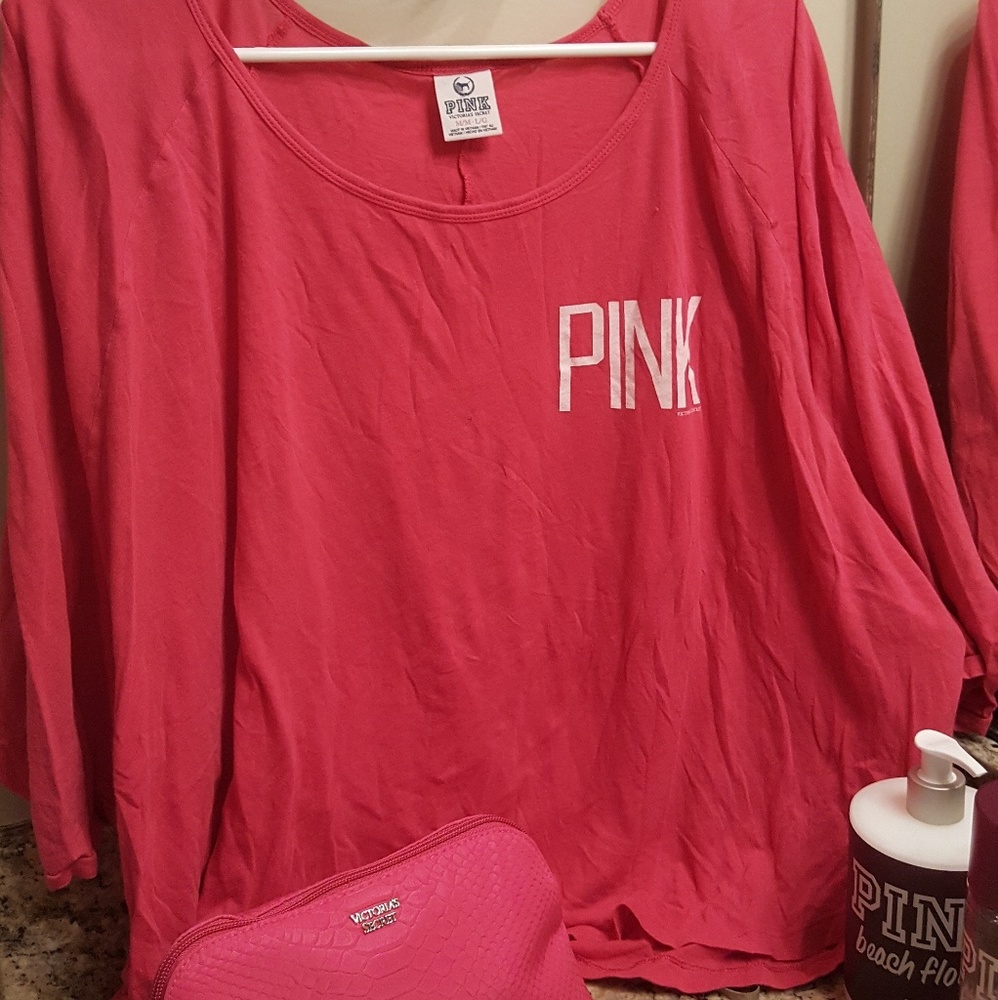 Size m pink crop top