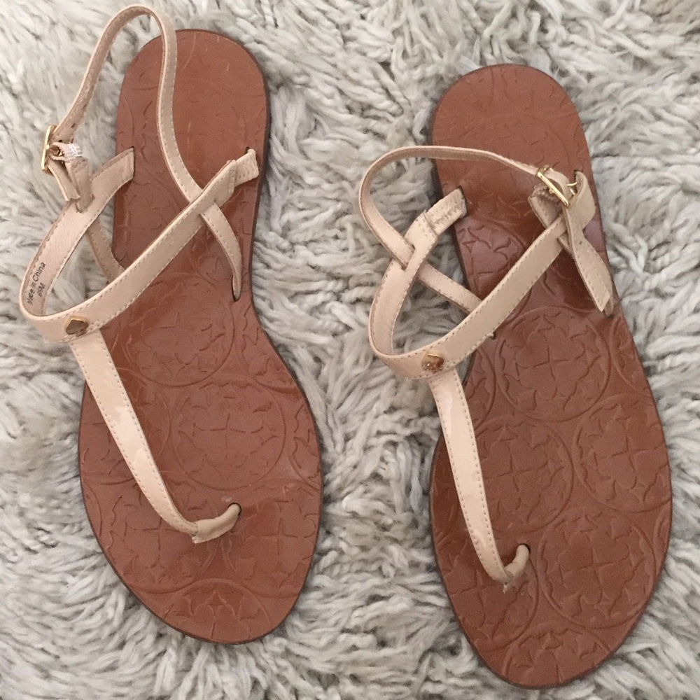 Kate Spade pale blush patent sandal
