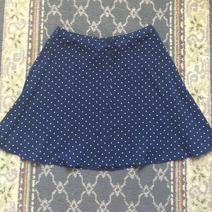 H&M Blue Polka Dot Skirt