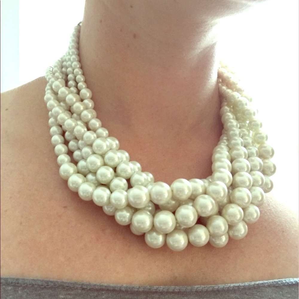 Lia Sophia multi strand pearl necklace