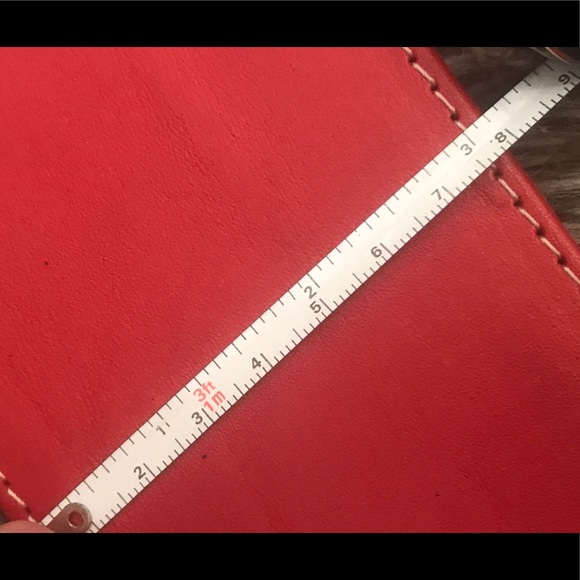 NWOT Italian Ruby Red Leather Wide Belt 33-35" - Picture 4 of 8