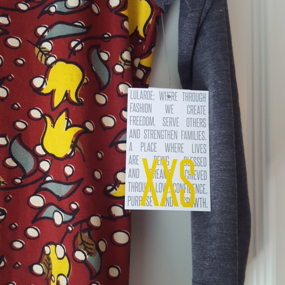 Lularoe Xxs Randy Top - Picture 2 of 4