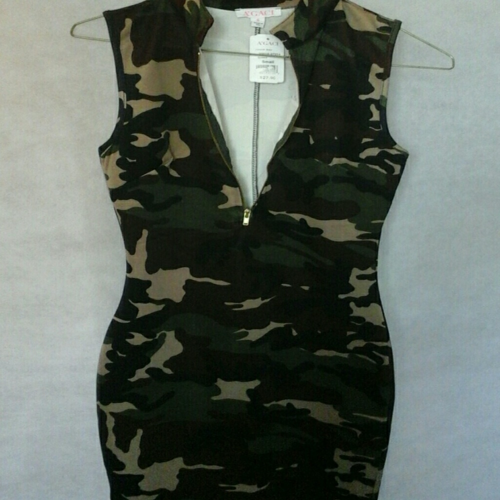 Camo fitted dresses