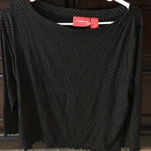 Liz Claiborne top shirt blouse L XL