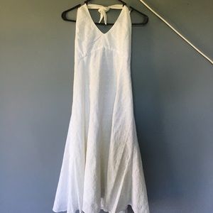 Halter- midi flare dress