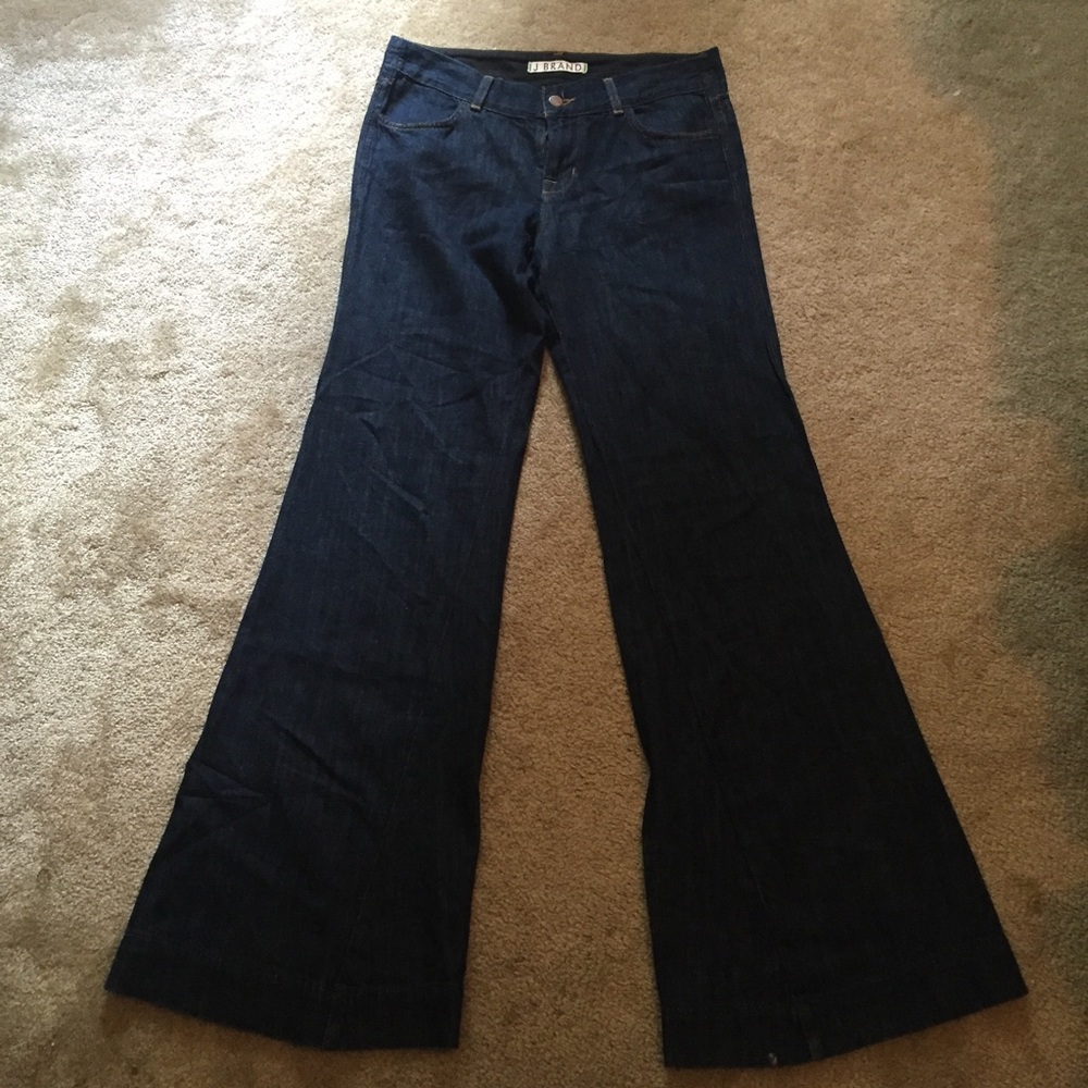 J Brand wide leg flare jeans