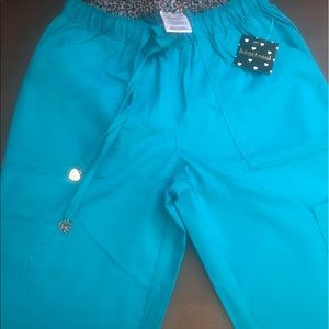 Teal medical scrubs