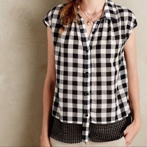 Anthropologie Holding Horses Nellie Gingham Top