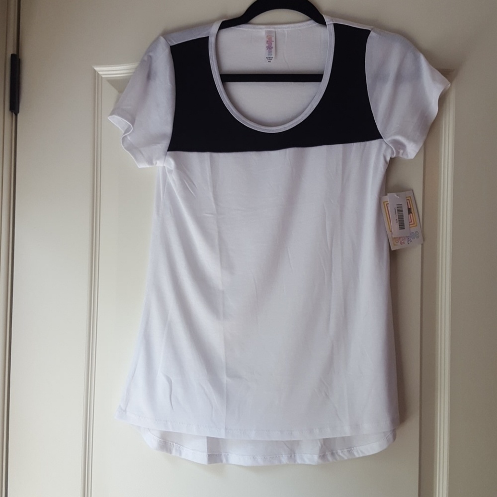 Lularoe XXS Black and White Classic Tee