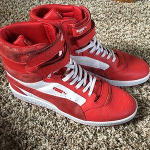 Red Puma High Tops