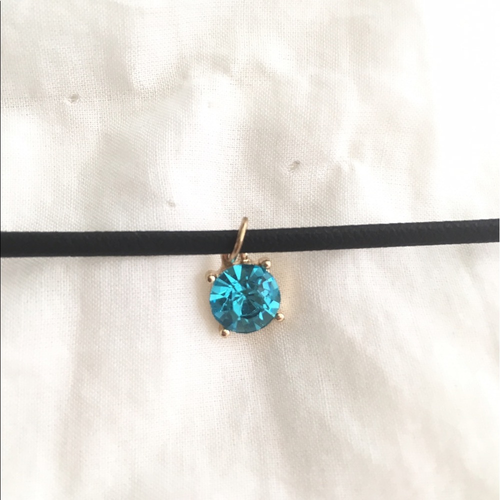 Blue Choker and Earring Set