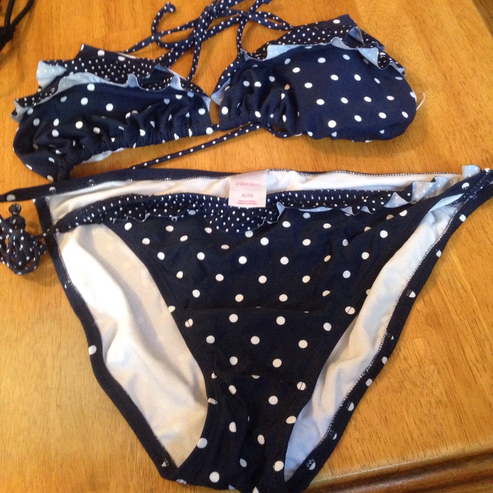 Xhilaration polka dot bikini
