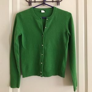 J. Crew Crystal Button Cardigan