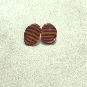 Handmade clay studded earrings