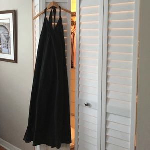 Tommy Bahama halter long maxi black dress