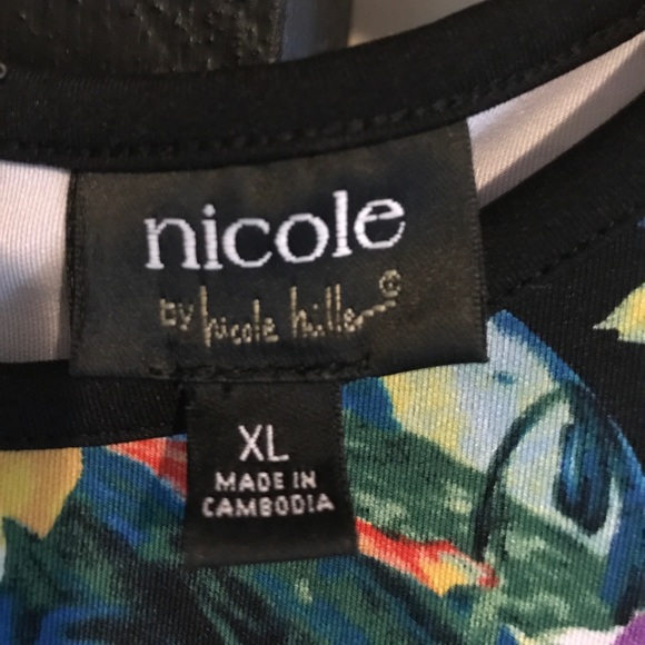 Nicole Miller floral dress sz XL no offers - Picture 3 of 6