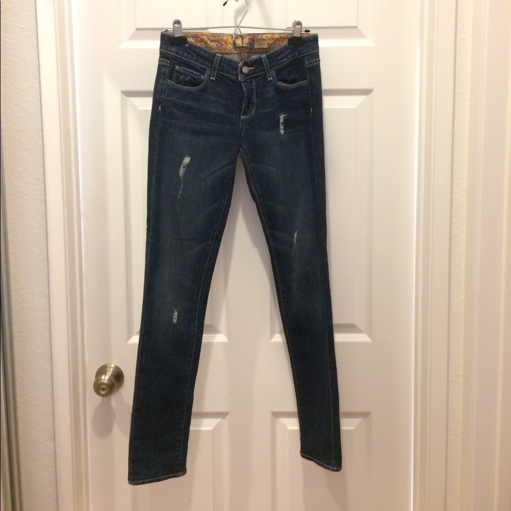 Paige Skyline distressed skinny jeans
