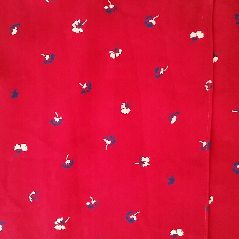 Vintage Red Flower Sheer Dress! *M/L* - Picture 7 of 7