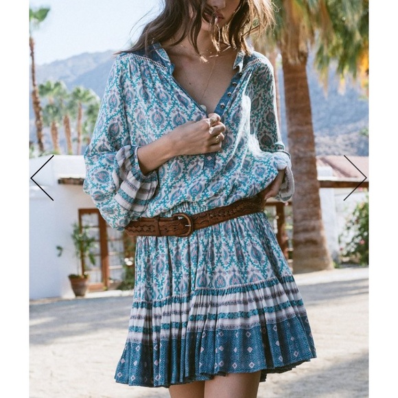 Spell Dresses & Skirts - Oracle Boho Sage Mini Skirt