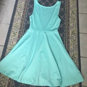 Seafoam Green Fit and Flare Dress