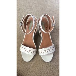Eyelet Chunky Block Heels