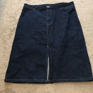 Gap stretch denim skirt sz 16