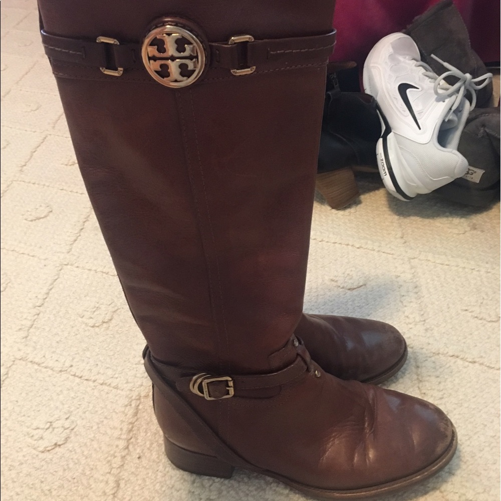 Authentic Tory Burch Brown Riding Boots