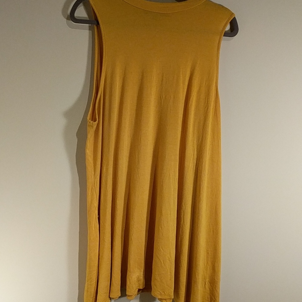 GUC Vibe XL Mustard High Neck Swing Dress