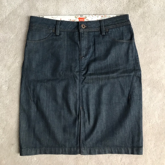 hugo boss denim skirt