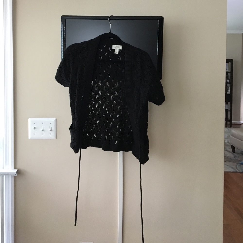 Ann Taylor Loft black cardigan