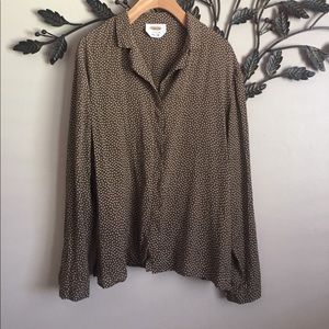 Talbots Silk Button Down