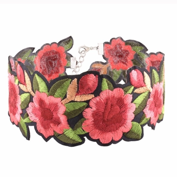 Floral Rose Boho Choker Tattoo - Picture 3 of 4