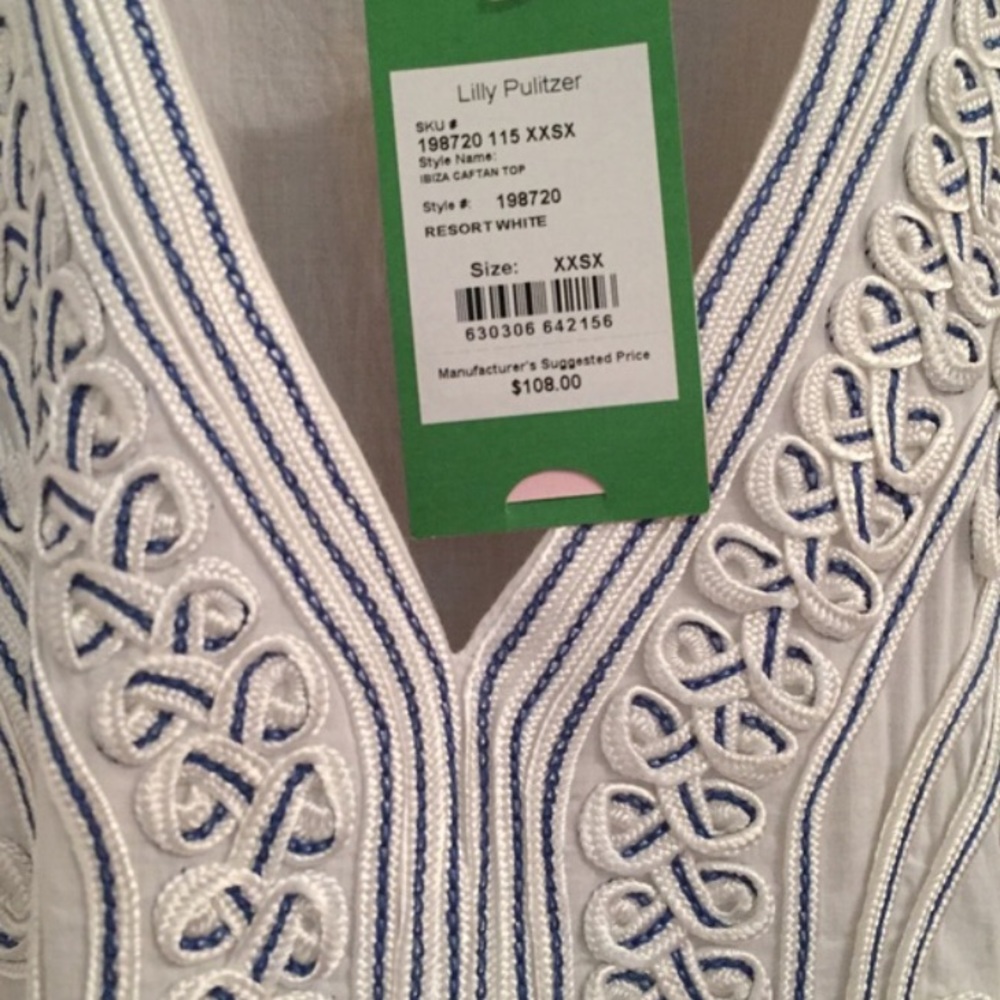 lilly pulitzer | ibiza embellished top. FREE GWP - Picture 4 of 8