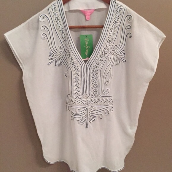 lilly pulitzer | ibiza embellished top. FREE GWP - Picture 3 of 8