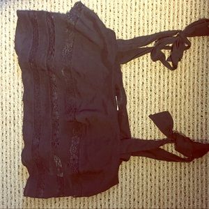 Reformation Gwendolyn top black