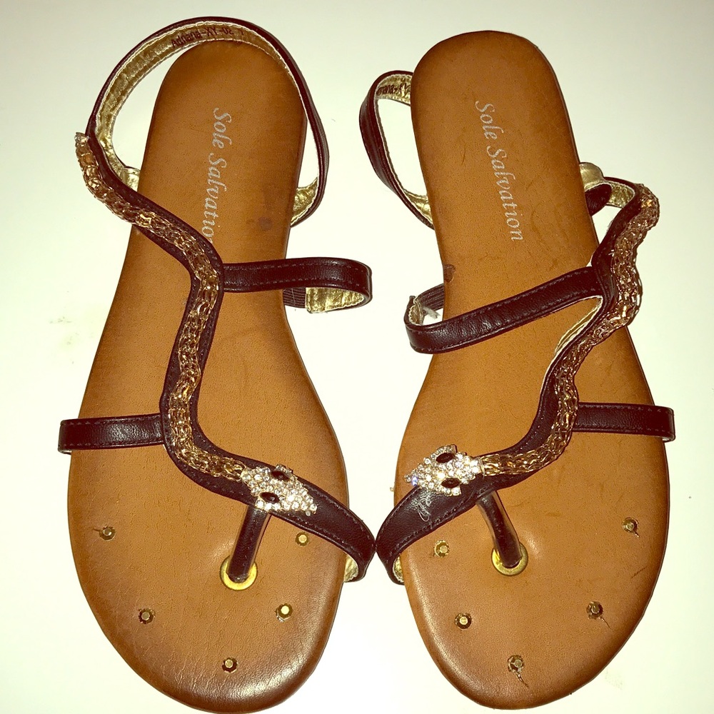 Sole Salvation Bling Snake Sandals