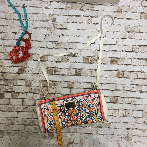 Nicole Miller Colorful Print White Convertible - Picture 2 of 2