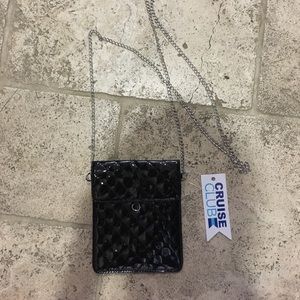 NWT; faux-leather purse