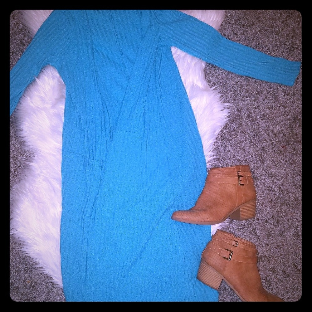 XS ribbed blue Sarah