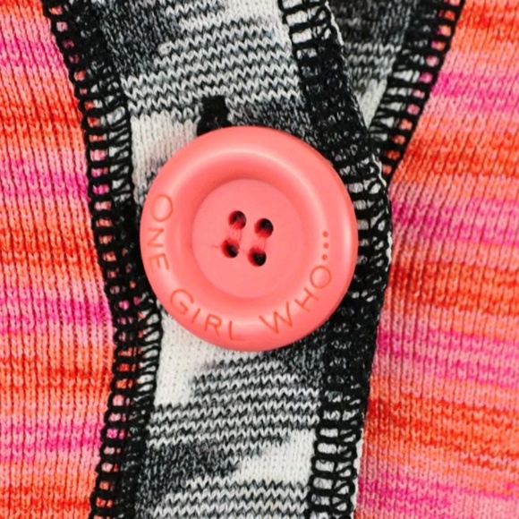 One Girl Who Cardigan M Colorful Artsy Hippie - Picture 3 of 8