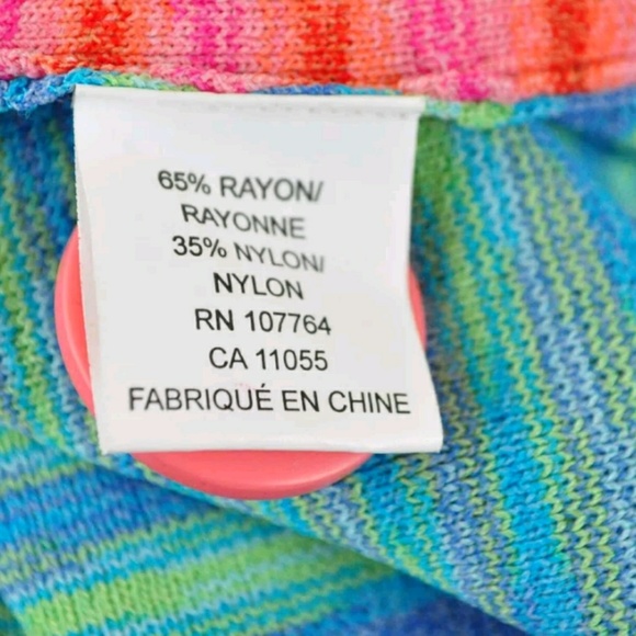 One Girl Who Cardigan M Colorful Artsy Hippie - Picture 7 of 8