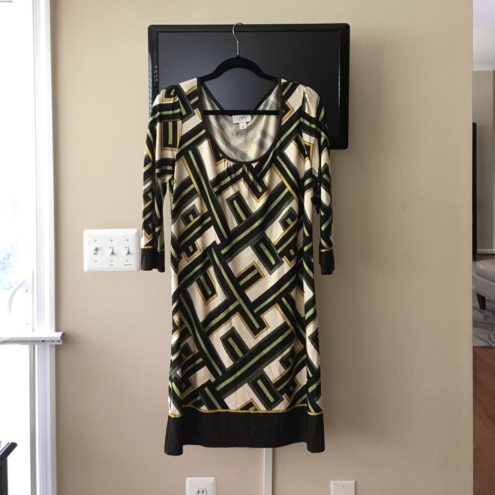 Ann Taylor LOFT patterned dress