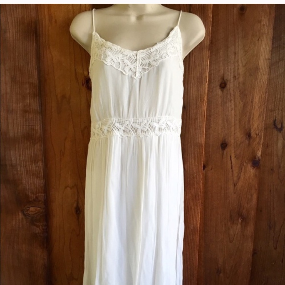 Zara ivory bohemian midi dress