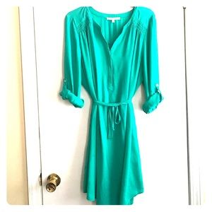 Blue/green shirt dress