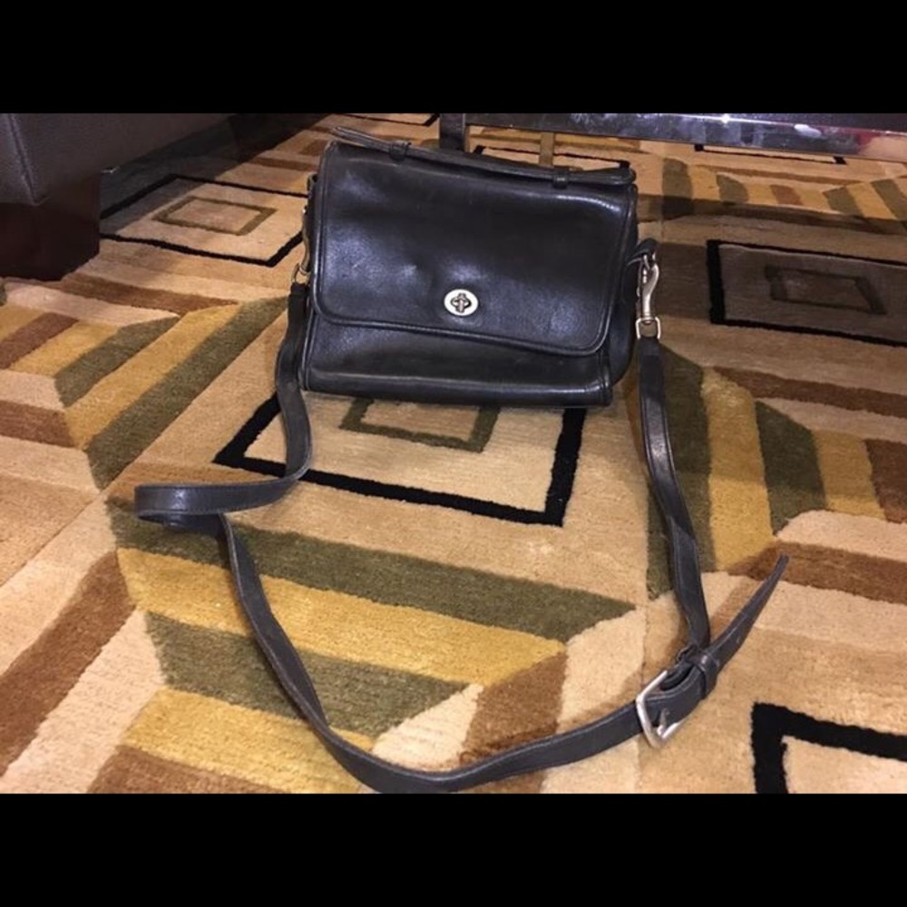 Vintage Black Coach Bag